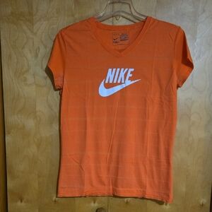 Nike Orange Tee with White Logo